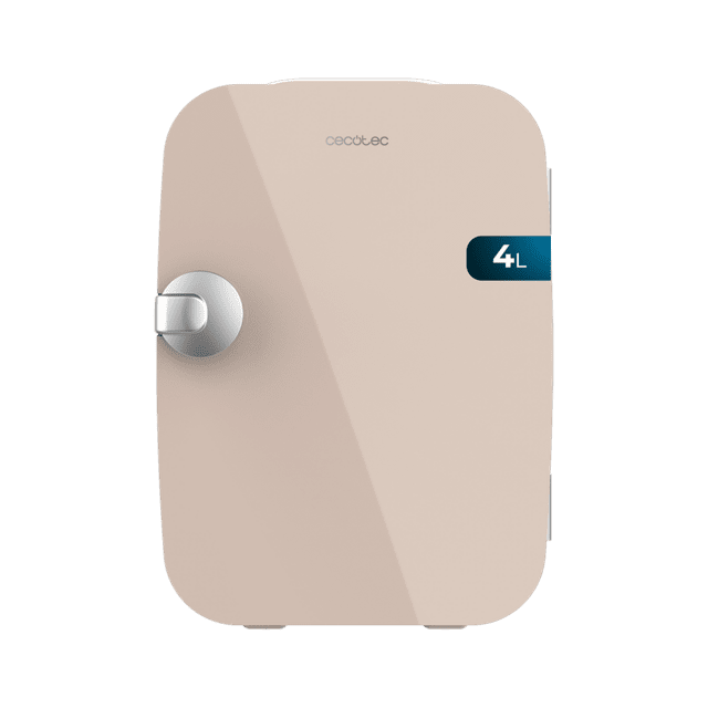 Cecotec Bolero MiniCooling 4L Río Cream Frigorífico con funcionamiento 12 V-220 V compatible coche y caravanas función enfriamiento y calentamiento rango de temperatura 5-65 ºC transporte fácil. Frigorífico
