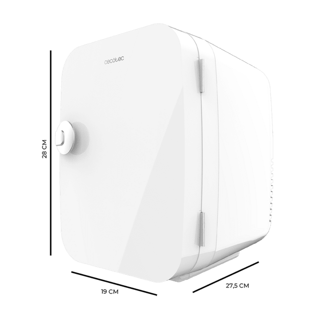 Cecotec Bolero MiniCooling 4L Río White Frigorífico Con Funcionamiento 12 V-220 V Compatible Coche Y Caravanas Función Enfriamiento Y Calentamiento Rango Temperatura 5-65º Transporte Fácil. Frigorífico