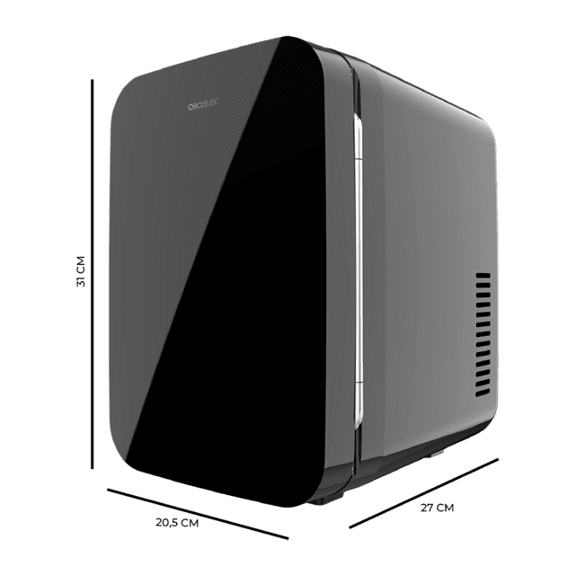 Cecotec Bolero MiniCooling 6L Bahamas Black Frigorífico Con Funcionamiento 12 V-220 V Compatible Coche Y Caravanas Función Enfriamiento Y Calentamiento Rango Temperatura 5-65 ºC Transporte Fácil. Frigorífico