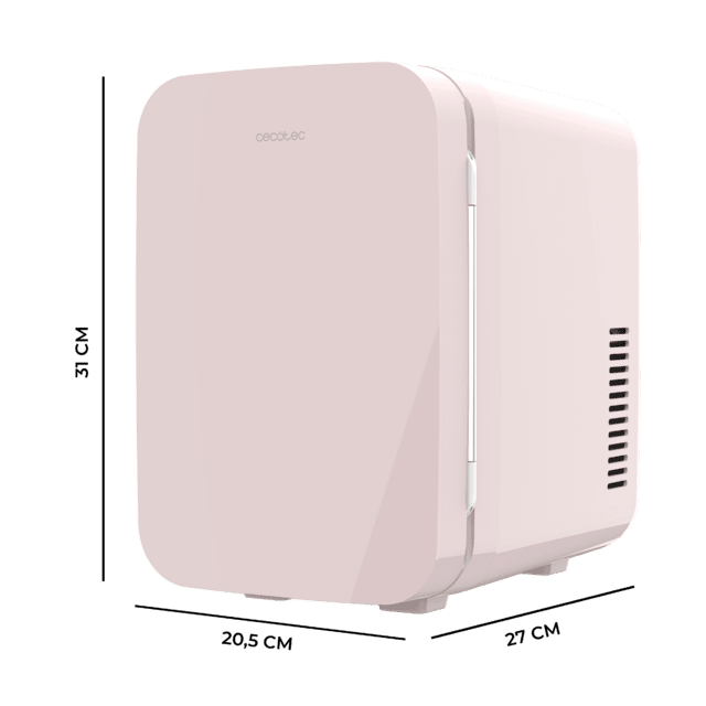 Cecotec Bolero MiniCooling 6L Bahamas Pink Frigorífico MiniCooling Bahamas Pink 6L Funcionamiento 12V-220V Compatible Coche Y Caravanas Función Enfriamiento Y Calentamiento Rango Temperatura 5-65º Transporte Fácil. Mini Frig