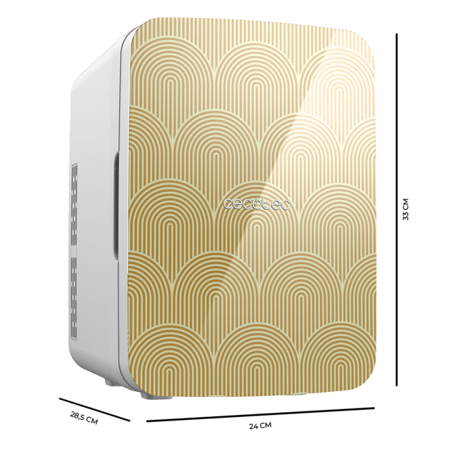 Cecotec Bolero MiniCooling Bahamas Pat 2 10L Frigorifico Funcionamiento 12V-220V Compatible Con Coches Y Caravanas Función Enfriamiento Y Calentamiento Rango Temperatura 7-65º Y Transporte Fácil. Mini Frigorífico / Nevera 12