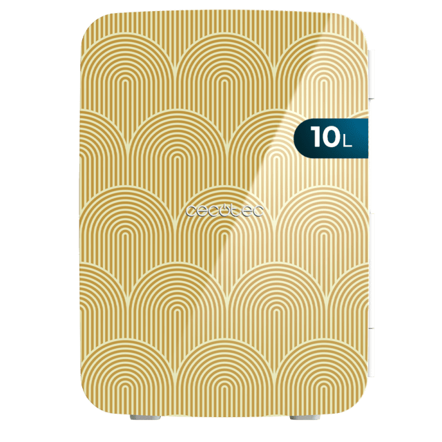 Cecotec Bolero MiniCooling Bahamas Pat 2 10L frigorifico funcionamiento 12V-220V compatible con coches y caravanas función enfriamiento y calentamiento rango temperatura 7-65º y transporte fácil. Mini frigorífico / nevera 12