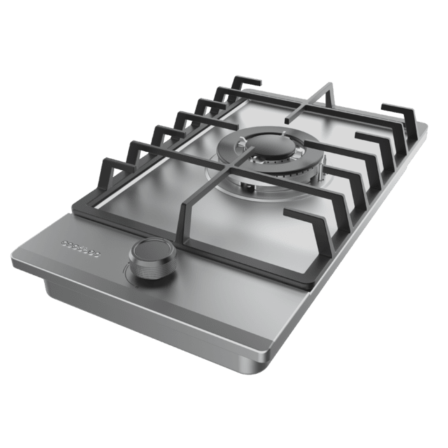 Cecotec Bolero Squad G 1200F Inox Placa De Gas 1 Fuego Acabado En Acero Inoxidable Parrilla Completa De Hierro Fundido Potencia De 3 5kW Quemador WOK Triple Corona Encendido Eléctrico Sistema De Seguridad De Las Válvulas Para