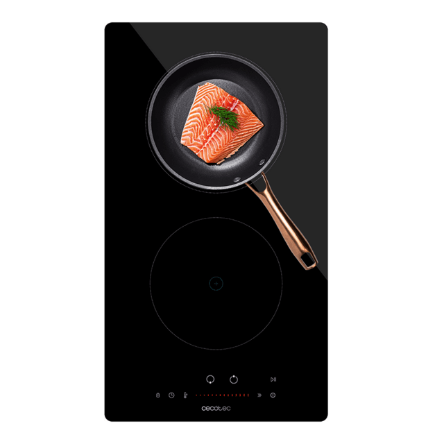 Cecotec Bolero Squad I 2100 Placa de inducción con 9 niveles de potencia potencia máxima3500 W invisible touch slider control. Placa de inducción
