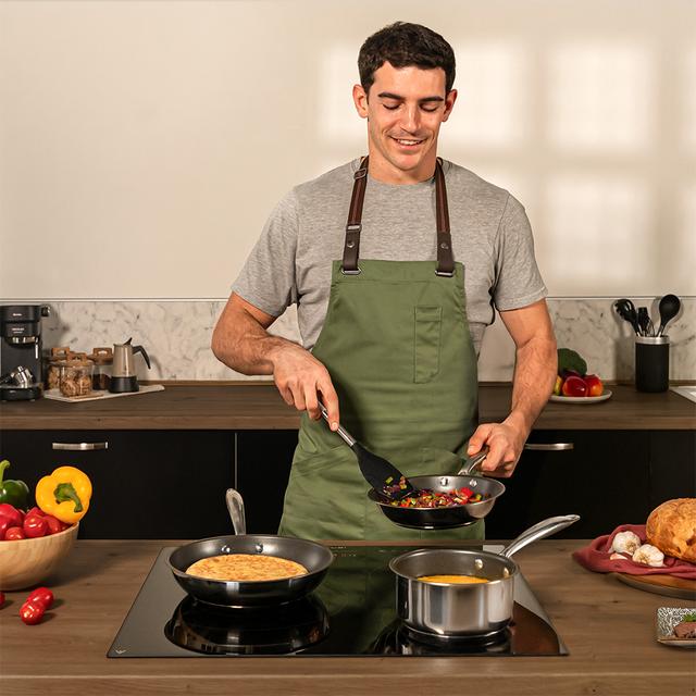 Cecotec Bolero Squad I 3001 Placa De Inducción De 3 Zonas 9 Niveles Temporizador Booster Function Potencia Máx. 6600W Touch Slider Control Stop&Go Kid Lock Y Low Power Heating. Placa De Inducción