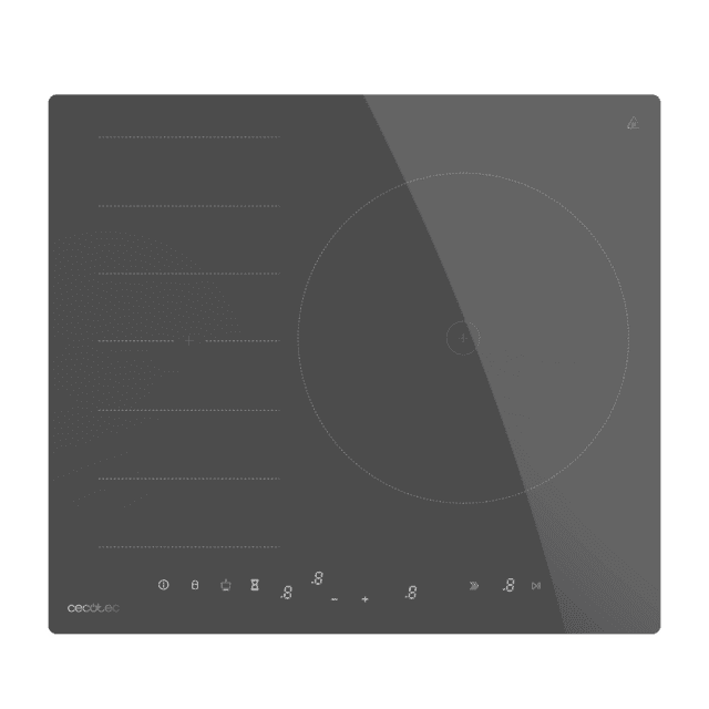 Cecotec Bolero Squad I 3600 FullFlex Grey Placa De Inducción Cecotec Zona Flex Y Zona Extra Grande Potencia Total 7400W Control Táctil Invisible Keep Warm Stop&Go Kid Lock Temporizador Individual Color Gris Con Frente Biselado