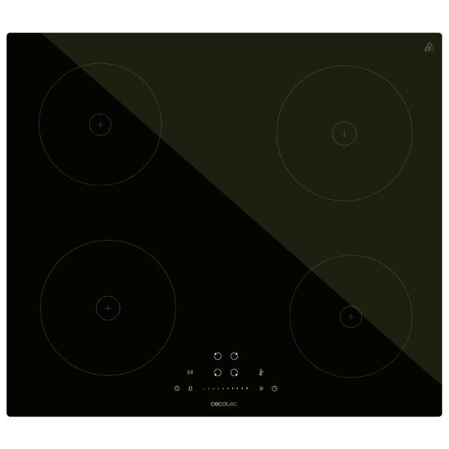 Cecotec Bolero Squad I 4200 Placa De Inducción De 4 Fuegos 9 Niveles Potencia Máx. 7200W Booster Function Y Touch Slider Control. Placa De Inducción