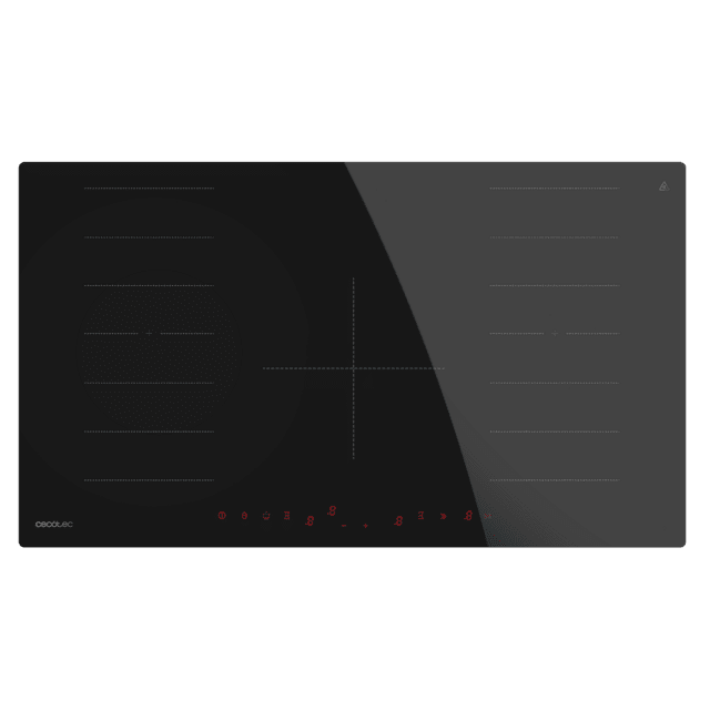 Cecotec Bolero Squad I 5600 FullFlex90 Placa De Inducción Cecotec Doble Zona Flex Y Zona Extra Grande Potencia Total 10200W Control Táctil Invisible Keep Warm Stop&Go Kid Lock Temporizador Individual 90cm De Ancho Color Negro