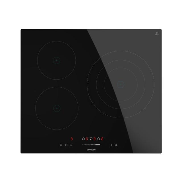 Cecotec Bolero Squad V 3100 Cecotec Bolero Squad V 3100: Placa Vitrocerámica Con 3 Zonas Potencia Total De 5700W Control Táctil 9 Niveles Triple Anillo Temporizador Individualizado Stop&Go Indicador De Calor Residual Y Bloqueo
