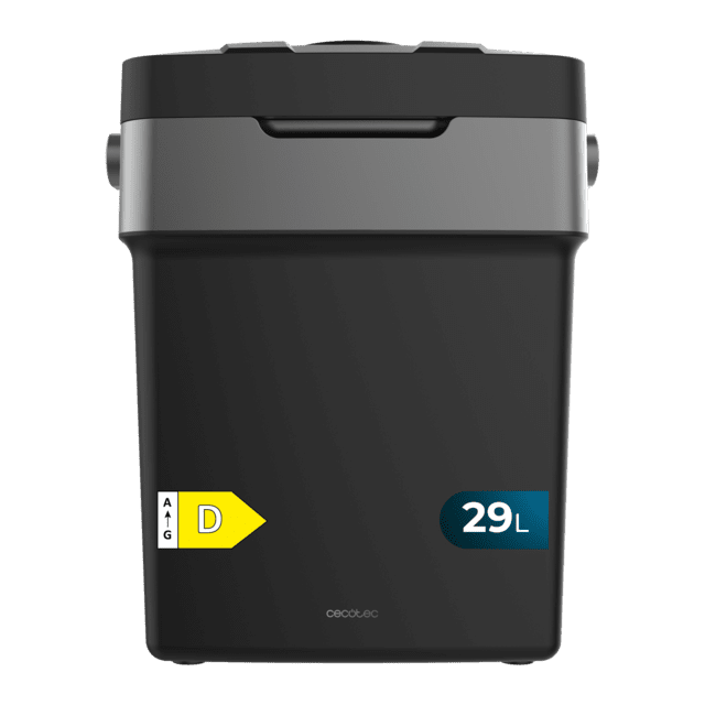 Cecotec Bolero TravelCooling 29L D Mini Nevera portátil 29L funcionamiento 12V-220V compatible con coches y caravanas función enfriamiento y calentamiento rango temperatura 8-65º aislamiento espuma PU y clase energética D Ne