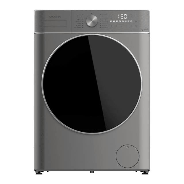 Cecotec Bolero Wash&Dry 10680 Inverter Steel B Lavadora Secadora De 10 Kg - 6 Kg De Capacidad Y 1400 Rpm 16 Programas Motor Inverter Plus Clase B Lavado Inteligente Y Detector De Carga. Lavadora Secadora 