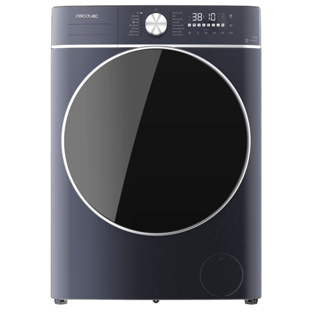 Cecotec Bolero Wash&Dry 8580 Inverter Ice Blue B Lavadora Secadora Ice Blue De 8 Kg - 5 Kg De Capacidad Y 1400 Rpm 16 Programas Motor Inverter Plus Clase B SteamMax OnSmart Fuzzy Logic Smooth Wash SpaCare Stain Match Y Goma Anti