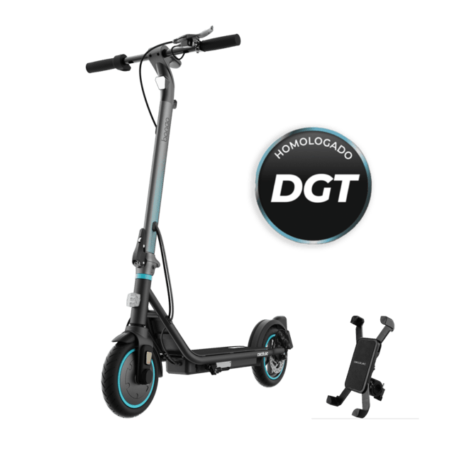 Cecotec Bongo D20 Mobile Patinete eléctrico de 250 W con un pico máximo de 500 W y 20 km de autonomía. Homologado para cumplir con los requisitos de la normativa española de circulación. Patinete eléctrico