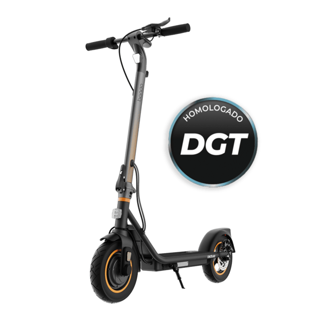 Cecotec Bongo D30 XL Patinete eléctrico de 350 W con un pico máximo de 650 W 30 km de autonomía y neumáticos de 10". Homologado para cumplir con los requisitos de la normativa española de circulación. Velocidad máxima 25k