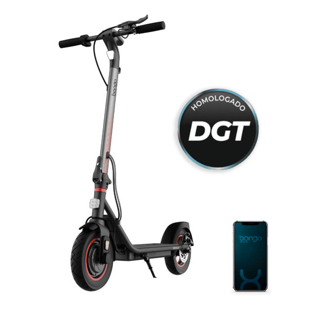 Cecotec Bongo D40 XL Connected Patinete eléctrico con potencia máxima de 700 W y neumáticos de 10" que permite superar pendientes y desplazarse por cualquier superficie cómodamente. Con autonomía de hasta 40 km. Cumple con