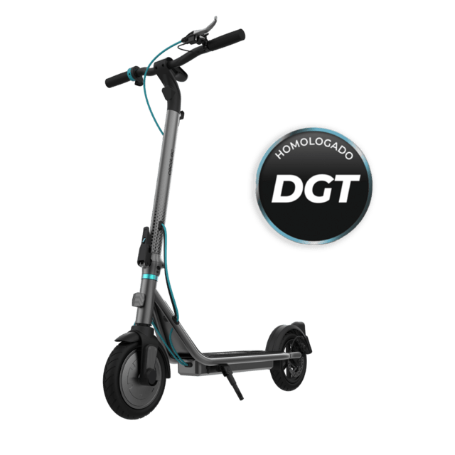 Cecotec Bongo Serie D20 Patinete eléctrico de 250W con un pico máximo de 500W y 20 km de autonomía. Homologado para cumplir con los requisitos de la normativa española de circulación. Patinete eléctrico