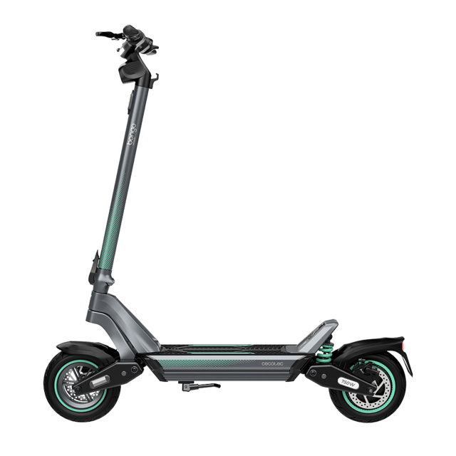 Cecotec Bongo Serie Y45 Patinete Eléctrico Con Motor De 750 W (350 W Nominal) Y Autonomía De 45 Km. Ruedas De 10” Y Doble Suspensión. Cumple Con Todos Los Requisitos De La Nueva Normativa Española De Circulación. Patinete