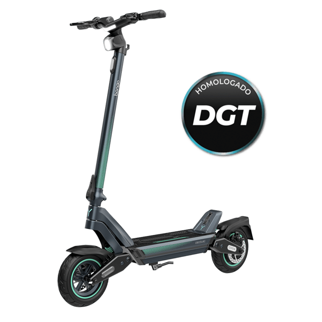 Cecotec Bongo Serie Y65 Patinete eléctrico con motor de 1200 W (500 W nominal) y autonomía de 65 km. Ruedas de 10” y doble suspensión. Cumple con todos los requisitos de la nueva normativa española de circulación. Patinet