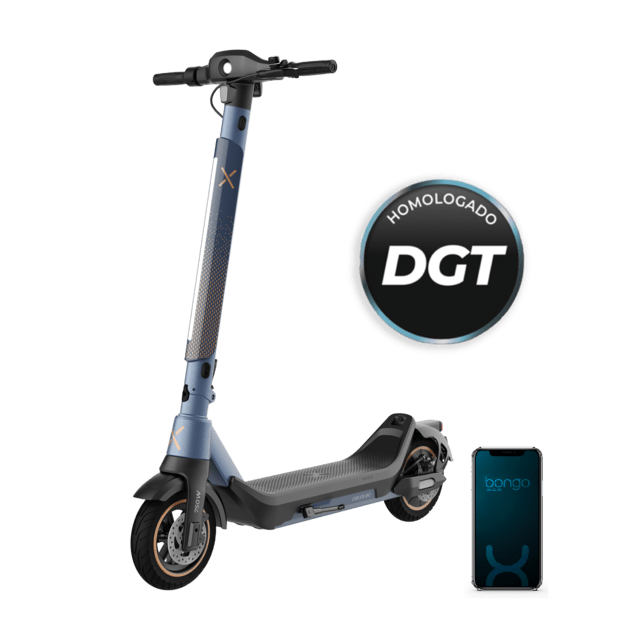 Cecotec Bongo X45 Connected de 750 W Patinete eléctrico premium con una autonomía de hasta 45 km sistema de conducción adaptativa S-Driving System que mantiene la velocidad total en pendientes y sistema de frenado mediante di