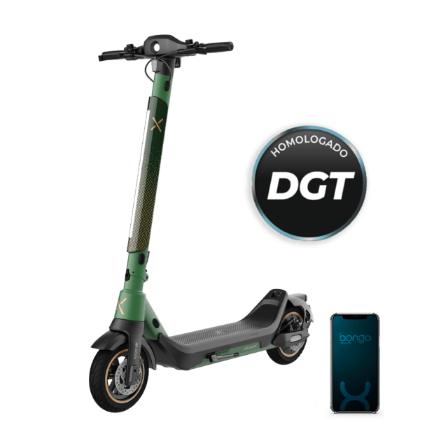 Cecotec Bongo X65 Connected Patinete eléctrico premium de 1000 W con una autonomía de hasta 65 km sistema de conducción adaptativa S-Driving System que mantiene la velocidad total en pendientes y sistema triple de frenado med