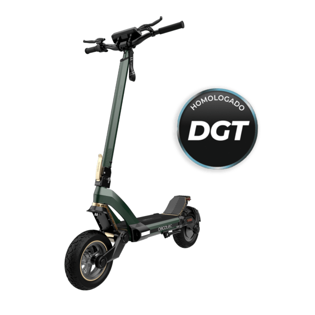 Cecotec Bongo Z Mountain Patinete eléctrico con potencia máxima de 1000 W y suspensión dinámica de doble brazo con tecnología SXƧ para superar cualquier cualquier obstáculo. Con autonomía de hasta 50 km y ruedas off road