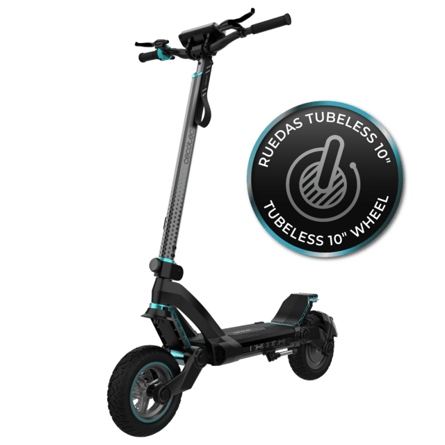 Cecotec Bongo Z+ On Road. Patinete Eléctrico de 1000 W Suspensión Dinámica de Doble Brazo con Tecnología SXƧ Autonomía de hasta 55 km Ruedas On Road de 10.5" Sistema Triple de Frenado Patinete eléctrico