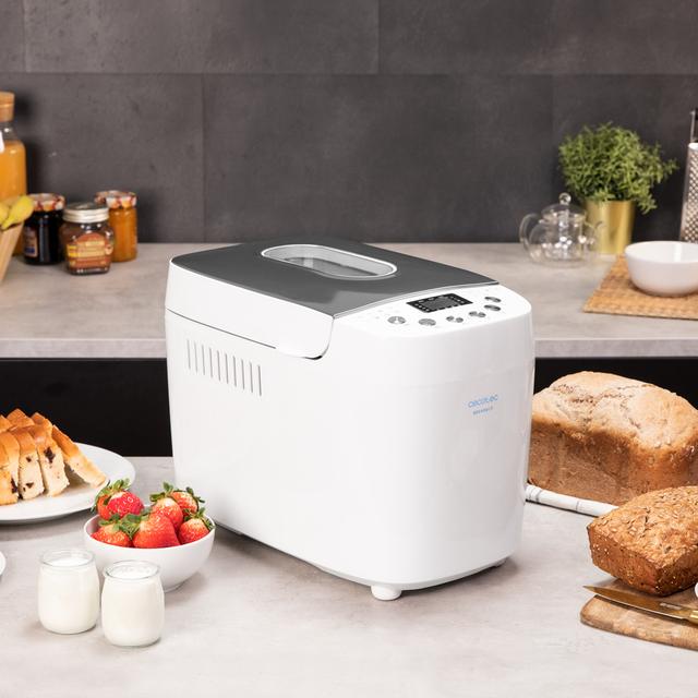 Cecotec Bread&Co 1500 PerfectCook M. Panificadora Con 850 W 1 5 Kg 15 Programas 15 Horas Programables 2 Resistencias Cubeta Apta Para Lavavajillas Recetario Panificadora De 1 5 Kg