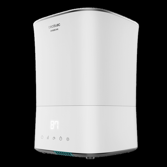 Cecotec BreezeCare 3500 Warm. Humidificador con Depósito 5 5 litros Humidificación 400 ml/h Filtro cerámico Cobertura hasta 35 m2 Autonomía hasta 22h 3 Velocidades Temporizador Humidificador de agua de 400 ml/h