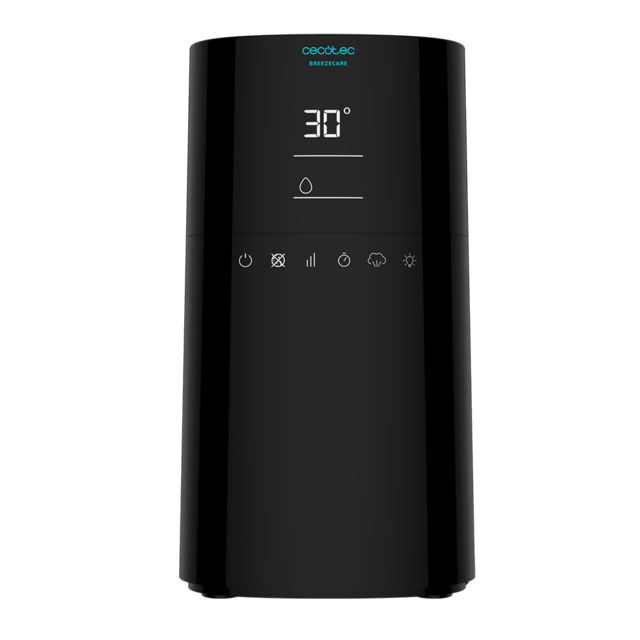 Cecotec BreezeCare 4000 Connected. Humidificador Con Depósito De 6 Litros Humidificación 400 Ml/h Control Por Wi-fi Y Táctil Función Plasma Cobertura Hasta 40 M2 Humidificador De Agua De 400 Ml/h Con Control Por WiFi