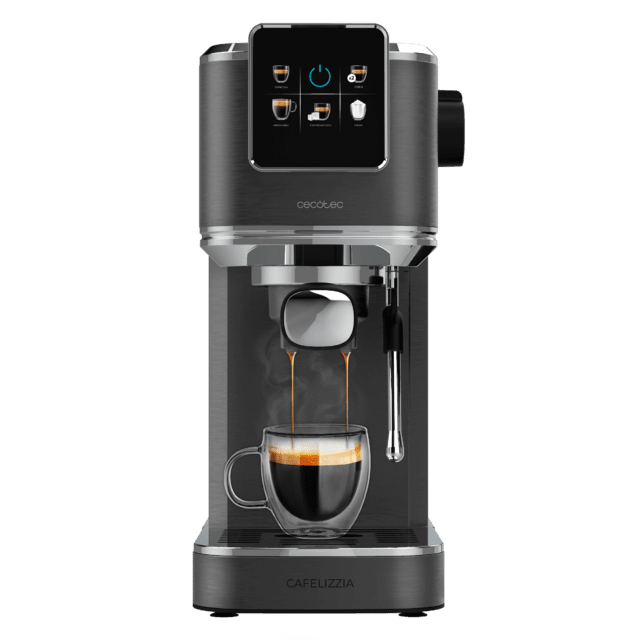Cecotec Cafelizzia ColdBrew Cafetera express para café espresso y cappuccino café en frío con 20 bares y vaporizador orientable. Cafetera express 