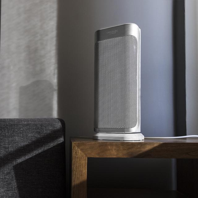 Cecotec Calefactor Baño Cerámico Ready Warm 6250 Ceramic Sky Style M. 2000 W Termostato Regulable 3 Modos Protección Sobrecalentamiento Y Antivuelco 20 M2 Calefactor Cerámico Vertical 2000 W  