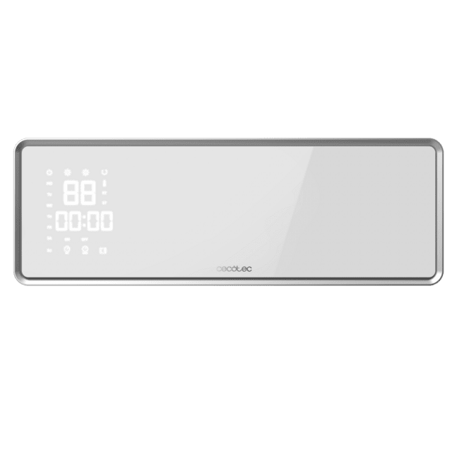 Cecotec Calefactor Cerámico de Pared Ready Warm 5350 Power Box Ceramic Connected M 2000 W Pantalla LED Control Wifi Mando a Distancia Protección IP22 Kit de instalaciónCalefactor cerámico de pared