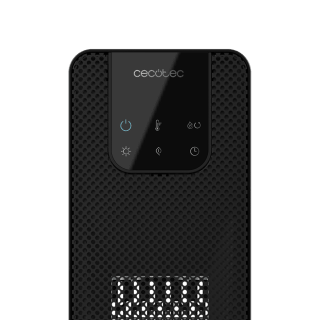 Cecotec Calefactor Cerámico ReadyWarm 2000 Max Ceramic Rotate Smart Calefactor Cerámico De Pie Con 2000 W Pantalla Digital Control Táctil Y Control Remoto Oscilación 3 Modos De Funcionamiento Y Termostato Regulable. Calefact