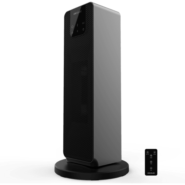 Cecotec Calefactor cerámico ReadyWarm 2000 Max Ceramic Rotate Smart Calefactor cerámico de pie con 2000 W pantalla digital control táctil y control remoto oscilación 3 modos de funcionamiento y termostato regulable. Calefact