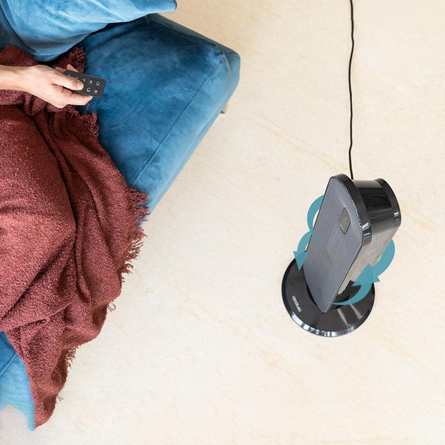 Cecotec Calefactor Cerámico ReadyWarm 2050 Max Ceramic Rotate Smart Calefactor Cerámico Con 2000 W Pantalla Digital Control Remoto Oscilación 3 Modos De Funcionamiento Y Termostato Regulable. Calefactor Cerámico 2000 W