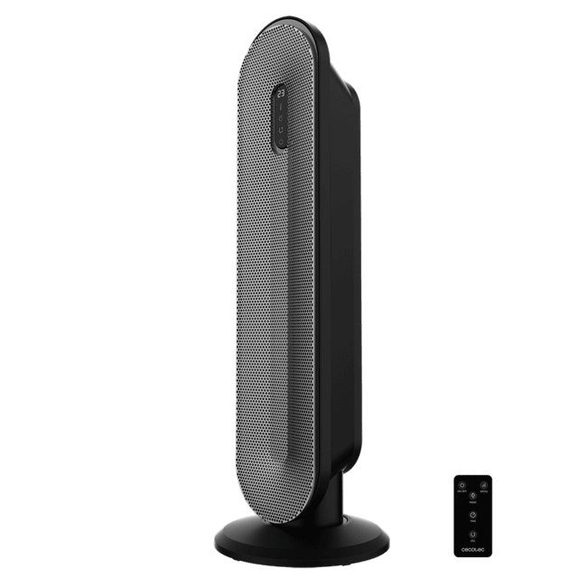 Cecotec Calefactor cerámico ReadyWarm 2050 Max Ceramic Rotate Smart Calefactor cerámico con 2000 W pantalla digital control remoto oscilación 3 modos de funcionamiento y termostato regulable. Calefactor cerámico 2000 w