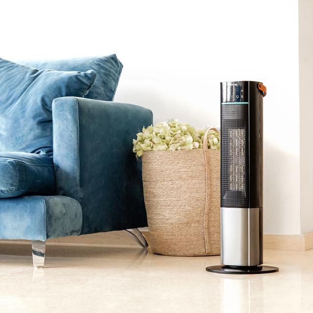 Cecotec Calefactor Cerámico ReadyWarm 2070 Max Ceramic Rotate Smart Calefactor Cerámico De Pie Con 2000 W Pantalla Digital Control Táctil Y Control Remoto Oscilación 3 Modos De Funcionamiento Y Termostato Regulable. Calefact