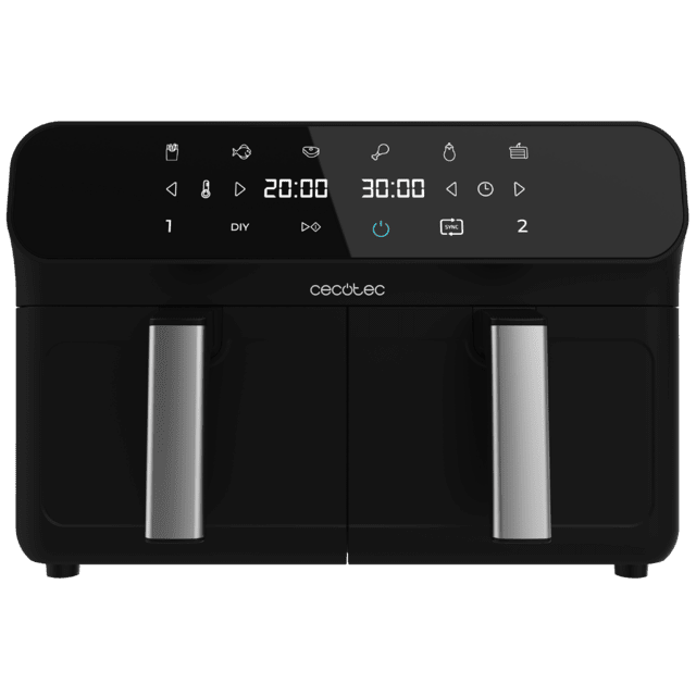 Cecotec Cecofry Advance 9000 Freidora de aire digital de 9 L de capacidad y 2800 W de potencia dos cestillos con temperatura dual Freidora de aire digital de 9 L 