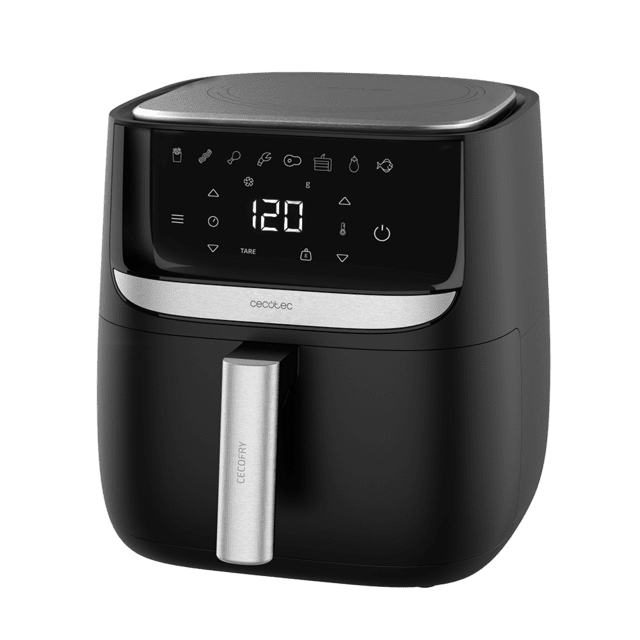 Cecotec Cecofry Advance Precision Freidora Sin Aceite 5 5 L De Aire Caliente. 1700W Dietética Báscula Integrada Control Táctil Temperatura Regulable Acabados Acero Inox Freidora De Aire. Airfryer