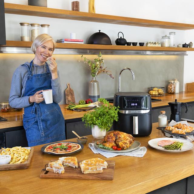 Cecotec Cecofry Advance Precision Freidora Sin Aceite 5 5 L De Aire Caliente. 1700W Dietética Báscula Integrada Control Táctil Temperatura Regulable Acabados Acero Inox Freidora De Aire. Airfryer