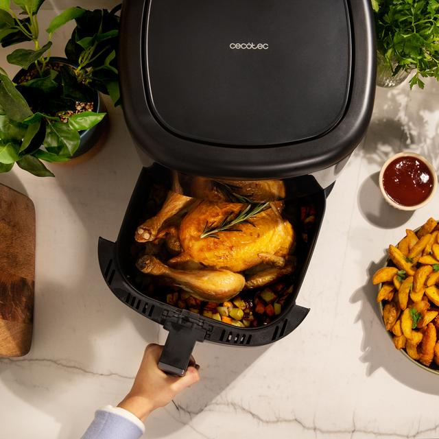 Cecotec Cecofry Bombastik 6000 Freidora Sin Aceite Airfryer Digital Y Compacta Sin Aceite De 6 L De Capacidad Con Tecnología PerfectCook. Freidora Sin Aceite Airfryer