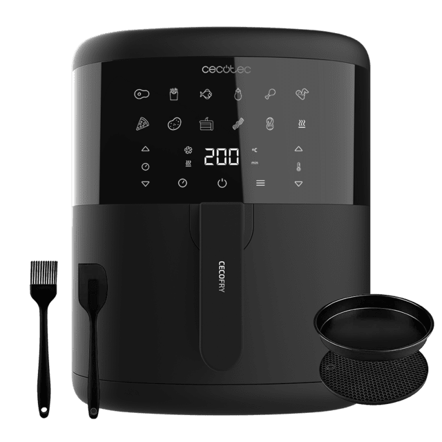 Cecotec Cecofry Bombastik 6000 Full Freidora Sin Aceite Airfryer Dietética Digital Y Compacta Sin Aceite De 6 L De Capacidad Con Pack De Accesorios Y Tecnología PerfectCook. Freidora Sin Aceite Airfryer