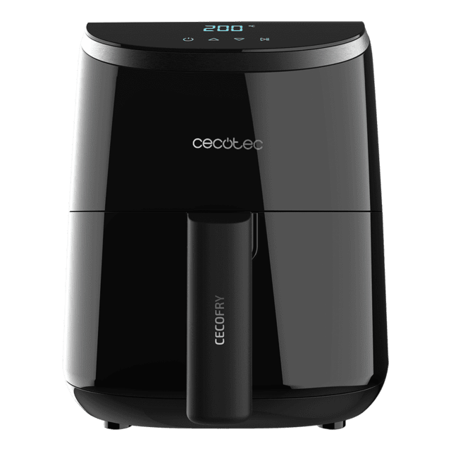 Cecotec Cecofry Compact 2000 Touch. Freidora sin Aceite de 2 L de Aire Caliente con 900 W Dietética y Compacta Control Táctil Tecnología PerfectCook Termostato y Tiempo Regulable Color Negro Freidora sin aceite