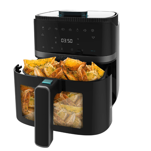 Cecotec Cecofry Drip 5000 Freidora De Aire Con Spray De Agua 5 Litros De Capacidad Y 1500 W De Potencia. Con 8 Menús Y Rango De Temperatura De 80ºC A 200ºC. Freidora De Aire Con Spray De Agua