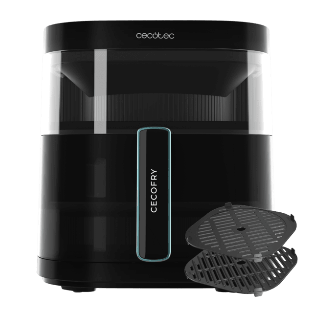 Cecotec Cecofry DuoHeat 6000 Freidora De Aire Con Doble Resistencia Para Dorado Perfecto Y Sabor De Parrilla En Carnes Capacidad De 6 Litros Y Potencia De 2200 W Para Platos Saludables. Freidoras Sin Aceite