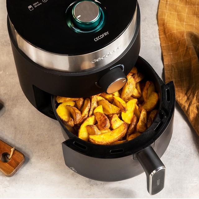 Cecotec Cecofry Essential Rapid Black Freidora Sin Aceite Airfryer 2 5 L De Aire Caliente. 1200 W Dietética Tiempo Y Termostato Regulable De 80ºC A 200 ºC Base Antideslizante Freidora Sin Aceite