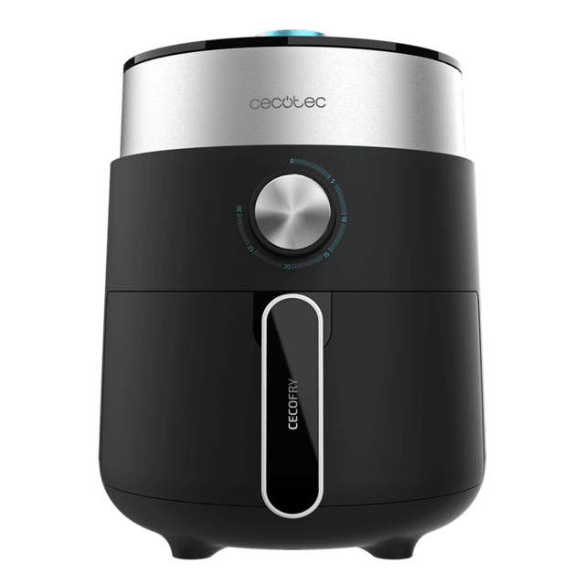 Cecotec Cecofry Essential Rapid Black Freidora sin Aceite airfryer 2 5 L de Aire Caliente. 1200 W Dietética Tiempo y Termostato Regulable de 80ºC a 200 ºC Base antideslizante Freidora sin aceite