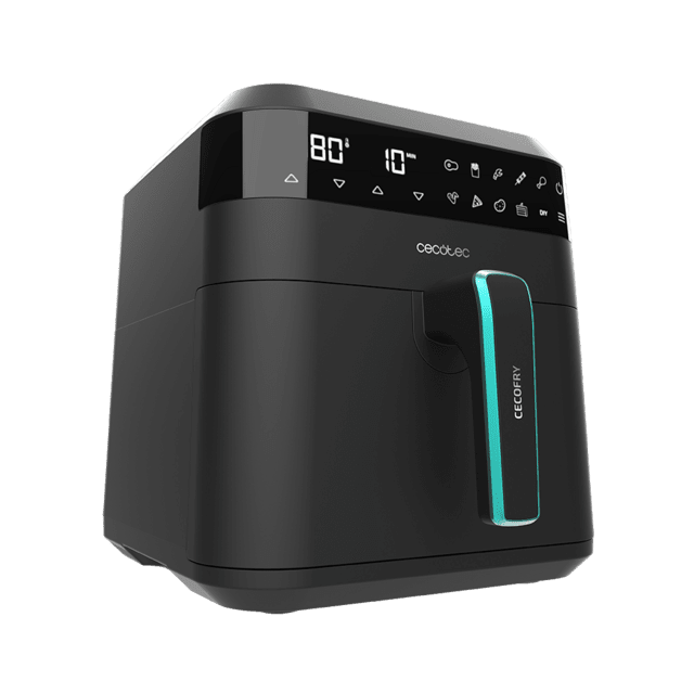 Cecotec Cecofry Experience 6000 Freidora sin Aceite 6 L de Aire Airfryer. 1700 W Tecnología PerfectCook Temperatura regulable de 80 a 200ºC Panel de Control Táctil 9 Modos Temporizador Freidora sin aceite digital