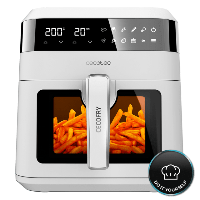 Cecotec Cecofry Experience Window White 6000 Freidora sin aceite 6L . Airfryer Freidora sin aceite. Airfryer