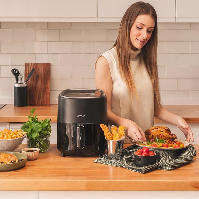 Cecotec Cecofry Fantastik 3500 Freidora De Aire Sin Aceite / Airfryer Digital De 1200 W Con 3 5 L De Capacidad. Freidora De Aire Sin Aceite / Airfryer